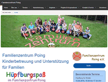 Tablet Screenshot of familienzentrum-poing.de